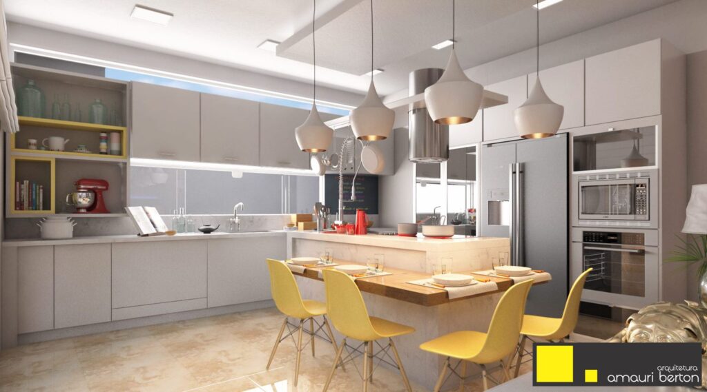 Dica de iluminação em projeto de interiores para sua cozinha