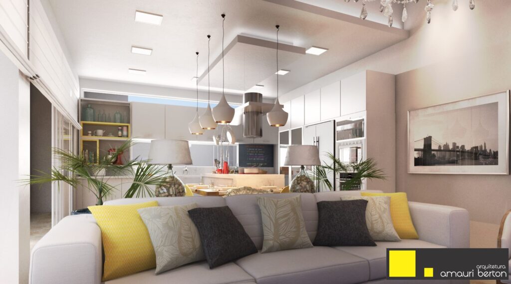 Almofadas, cortinas, quadros e decorações novos podem mudar sua sala de estar.